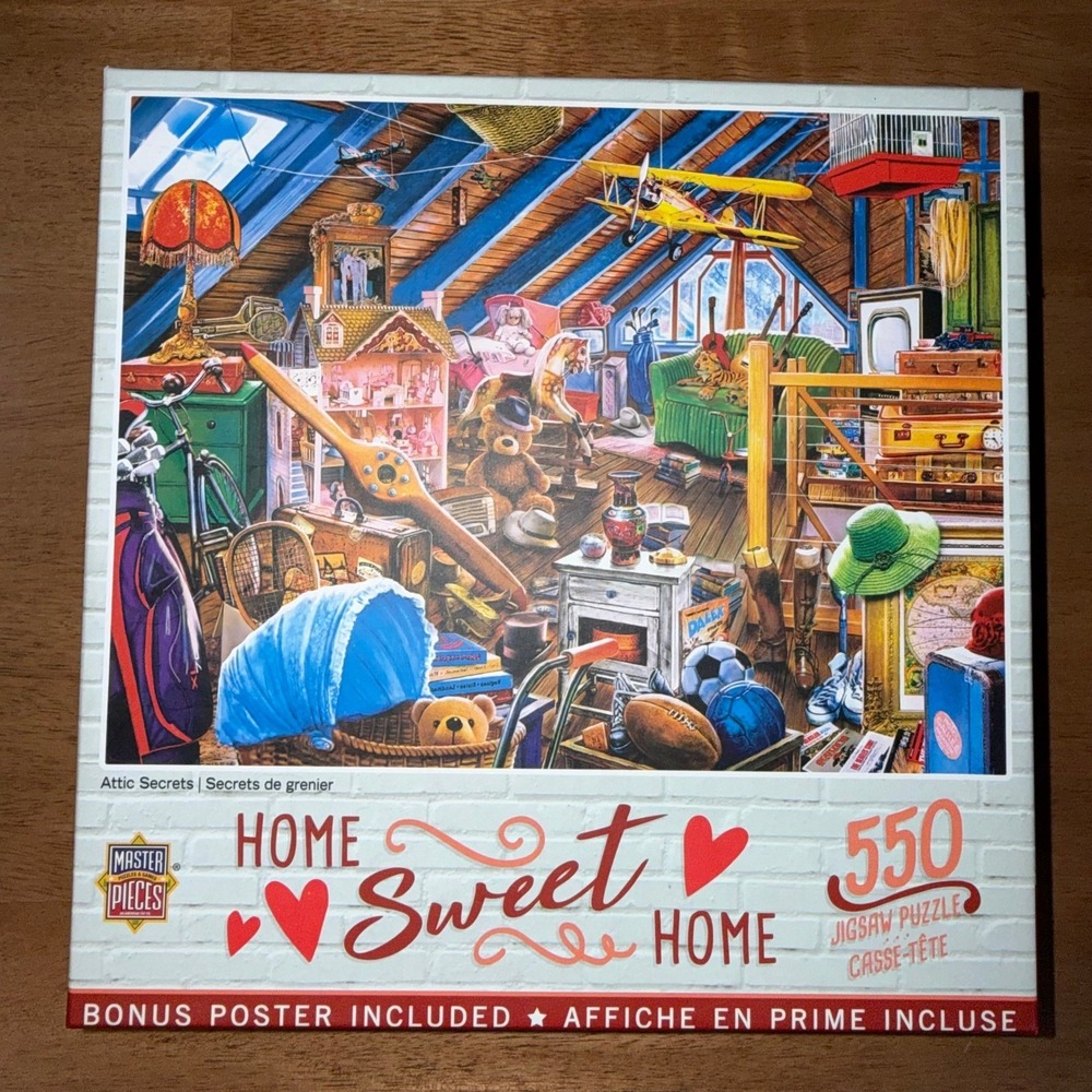 MasterPieces Steve Crisp Home Sweet Home Attic Secrets 550 Piece Jigsaw Puzzle